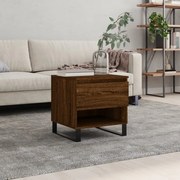 vidaXL Mesa de centro derivados de madeira carvalho castanho
