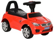 HOMCOM Carro Andador para Crianças de 18-36 Meses com Faróis Música Buzina Volante Compartimento de Armazenamento 63,5x28x36 Vermelho | Aosom Portugal