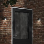 vidaXL Candeeiro de parede para exterior alumínio fundido preto
