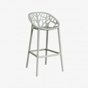 Banqueta Alta De Polipropileno Ores Verde Cáqui & ↑75 Cm - Sklum