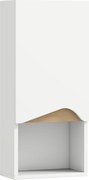 HOMCOM Armário de parede para banheiro com porta de fecho suave e nicho aberto 30 x 17 x 67 cm Branco | Aosom Portugal