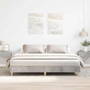 vidaXL Estrutura de cama sem colchão 200x200 cm cinzento cimento