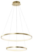 Candeeiro de suspensão anelar moderno ouro incluindo LED - Anella Duo Moderno