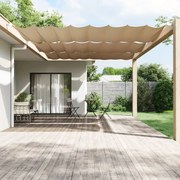 vidaXL Toldo vertical 200x360 cm tecido oxford cinza-acastanhado