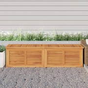 vidaXL Caixa de arrumação para jardim com saco 200x50x55cm teca maciça