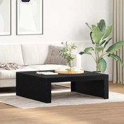vidaXL Mesa de Café de Carvalho Preto - 100 x 100 x 35 cm, feita de madeira de engenharia de qualidade.