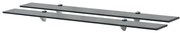 vidaXL Prateleiras flutuantes 2 pcs vidro 90x10 cm 8 mm
