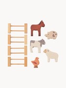 Conjunto de brinquedos com animais da quinta Aiden, conjunto de 9