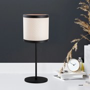 Candeeiro de Mesa Way – Preto e Branco – 18 x 18 x 52 cm