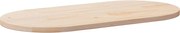 vidaXL Tampo de mesa 110x55x2,5 cm madeira maciça pinho oval