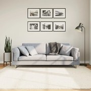 vidaXL Tapete de pelo curto OVIEDO 200x200 cm bege