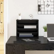 vidaXL Organizador de Mesa Carvalho Preto 36x26x29,5 cm Madeira Derivada