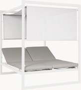 Cama de dia dupla para jardim com toldo solar Konnor