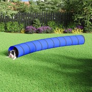 vidaXL Túnel para cães Ø 55x500 cm poliéster azul