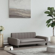 vidaXL Cama para cães 90x53x30 cm tecido cinzento-acastanhado