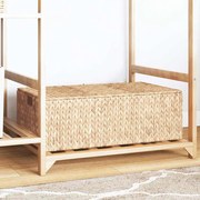 vidaXL Caixa de Armazenamento Natural 60 x 38 x 20 cm Jacinto de água