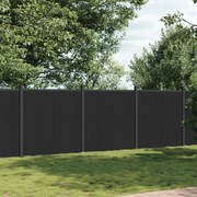 vidaXL Painel de vedação 526x186 cm WPC cinzento