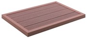 vidaXL Estrado para chuveiro solar 101x63x5,5 cm WPC castanho