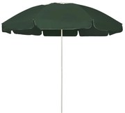 vidaXL Guarda-sol de praia 240 cm verde