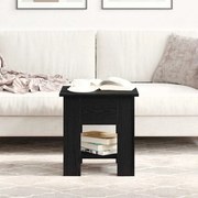 Mesa de Centro vidaXL Carvalho Preto 40x40x42 cm Madeira de Engenharia