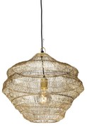 Candeeiro de suspensão oriental dourado 45 cm x 40 cm - Vadi Oriental