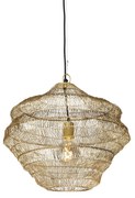 Candeeiro suspenso oriental dourado 45 cm x 40 cm - VADI Oriental