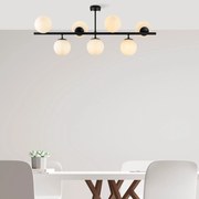 Candeeiro Chandelier Fazli – Preto – 113 x 40 x 46 cm