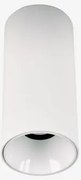 Aplique De Teto Led De Superfície Redondo Ø7,2 Cm Para Exterior Em Alumínio Orelva Branco & Branco 3000k & 11 W & 38º - Sklum