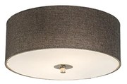 Candeeiro de teto rústico Taupe 30 cm - Drum Jute Country / Rústico,Moderno