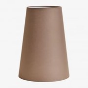 Abajur Em Tecido Mallorca Moka Brown & Ø30 Cm - Sklum