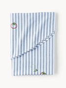 Toalha de mesa redonda às riscas com bordados Melony