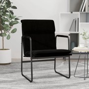 vidaXL Cadeira lounge 55x64x80 cm tecido preto
