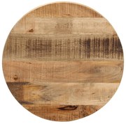vidaXL Tampo de mesa redondo Ø50x2,5cm madeira mangueira áspera maciça