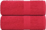 vidaXL Toalhas de bidé FROGN 2 pcs 30x50 cm 360 g/m² vermelho