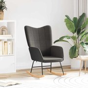 Cadeira Relaxante vidaXL Cinza Escuro em Tecido Lã Curly