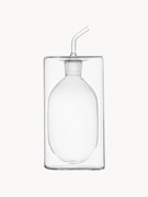 Dispensador de vinagre e azeite em borosilicato artesanal Cilindro, Alt 19 cm