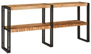 vidaXL Mesa Console 160x33x75 cm Madeira Rugosa Sólida de Mangueira