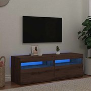 vidaXL Móvel TV c/ luzes LED 2pcs derivados madeira carvalho artisiano