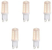 Conjunto de 5 Lâmpadas LED G9 Reguláveis Opala 1.2W 100 lm 2200K