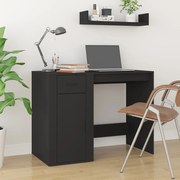 vidaXL Secretária 100x49x75 cm derivados de madeira preto