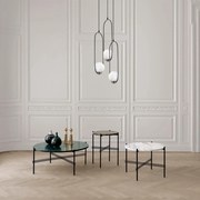 Candeeiro Suspenso Mudoni – Preto – Diâmetro 44 cm, Altura 146 cm