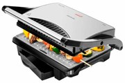 Grelhador elétrico com revestimento antiaderente RockStone Rock'nGrill 1000. 1000 W,, placa superior flutuante, Bandeja recolhe-gorduras, 25,5 x 29,5