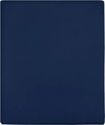 vidaXL Lençóis ajustáveis 2 pcs 100x200 cm algodão jersey azul marinho