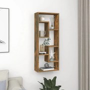 vidaXL Prateleira parede 36x16x90 cm derivados madeira carvalho fumado