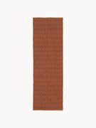 Passadeira artesanal para interior e exterior com padrão geométrico Rune