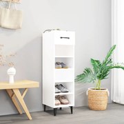 vidaXL Sapateira 30x35x105 cm derivados de madeira branco