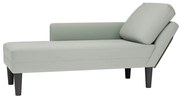 Chaise lounge c/ almofada/apoio de braços direito veludo