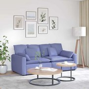 vidaXL Sofá modular com almofadas azul ganga