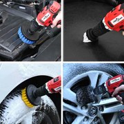 vidaXL Conjunto de Escovas para Carro Multicolor vime PE