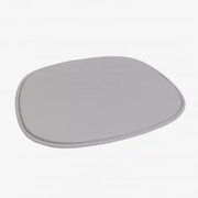 Almofada 39x34,5 Cm Para Cadeira Em Polipele Scand Cinza - Sklum